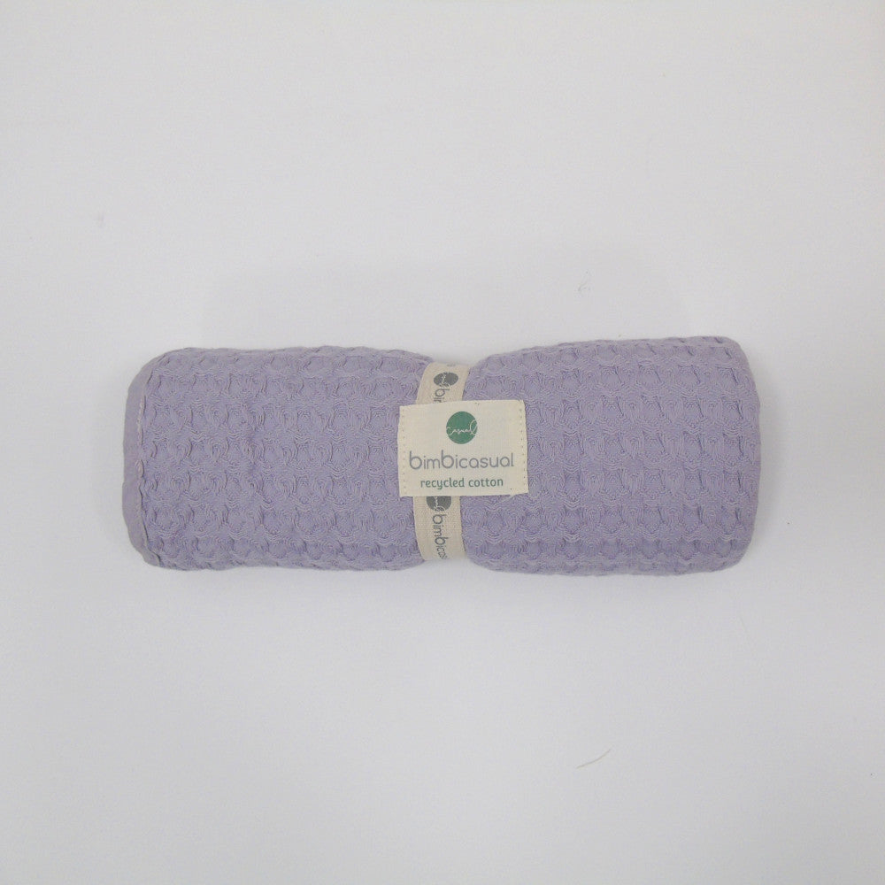 Copertina Neonato Culla carrozzina Passeggino in cotone crochet lilla