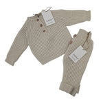 Completo Neonato in Cotone Organico - Beige