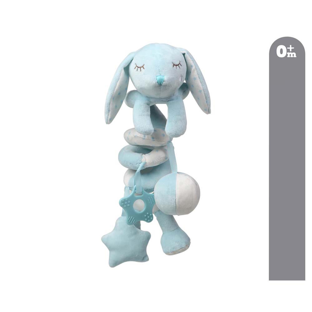 Spirale Passeggino per Neonati - Coniglietto Celeste con Scatola 