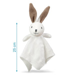 Doudou Neonato Cotone Coniglietto Bianco 25 cm