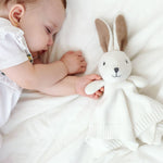 Doudou Neonato Cotone Coniglietto Bianco