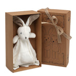Doudou Neonato Cotone Coniglietto Bianco- scatola