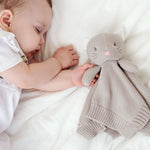 Doudou neonato in cotone Gattino grigio