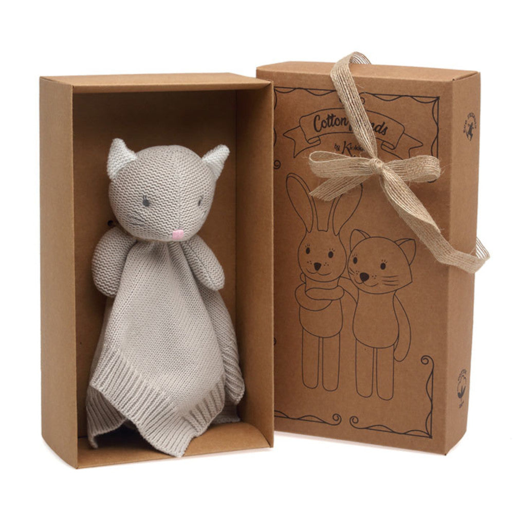 Doudou neonato in cotone Gattino -scatola