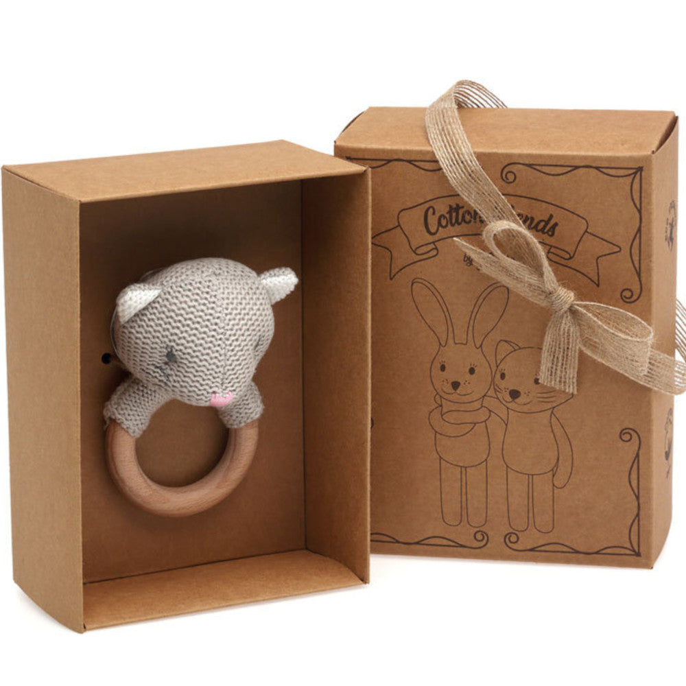 Kiokids - Sonaglio Massaggiagengive Micio Grigio - scatola 