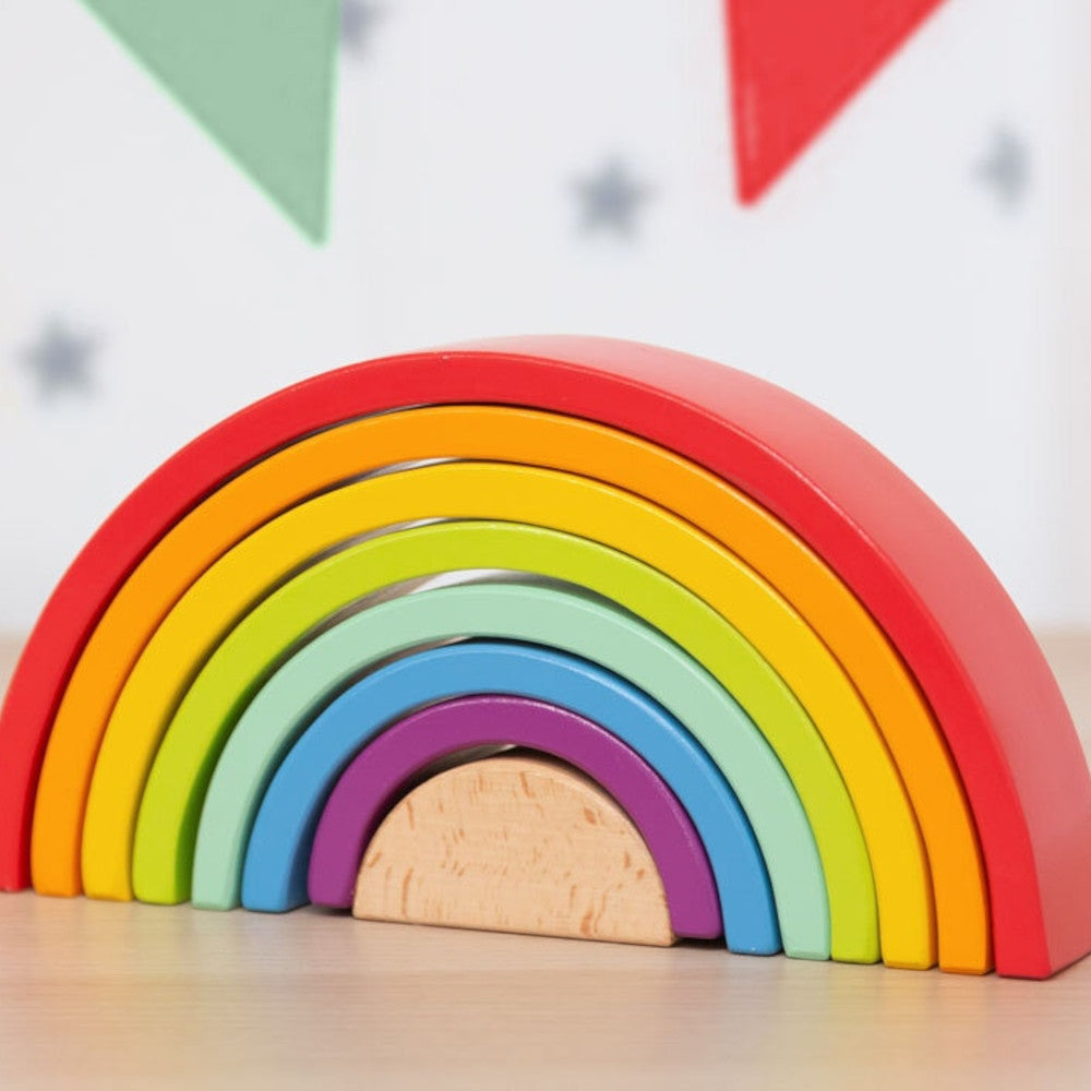 Arcobaleno Impilabile in Legno - Gioco Montessoriano - Kiokids