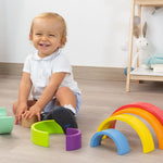 Arcobaleno Impilabile in Legno - Gioco Montessoriano - Kiokids