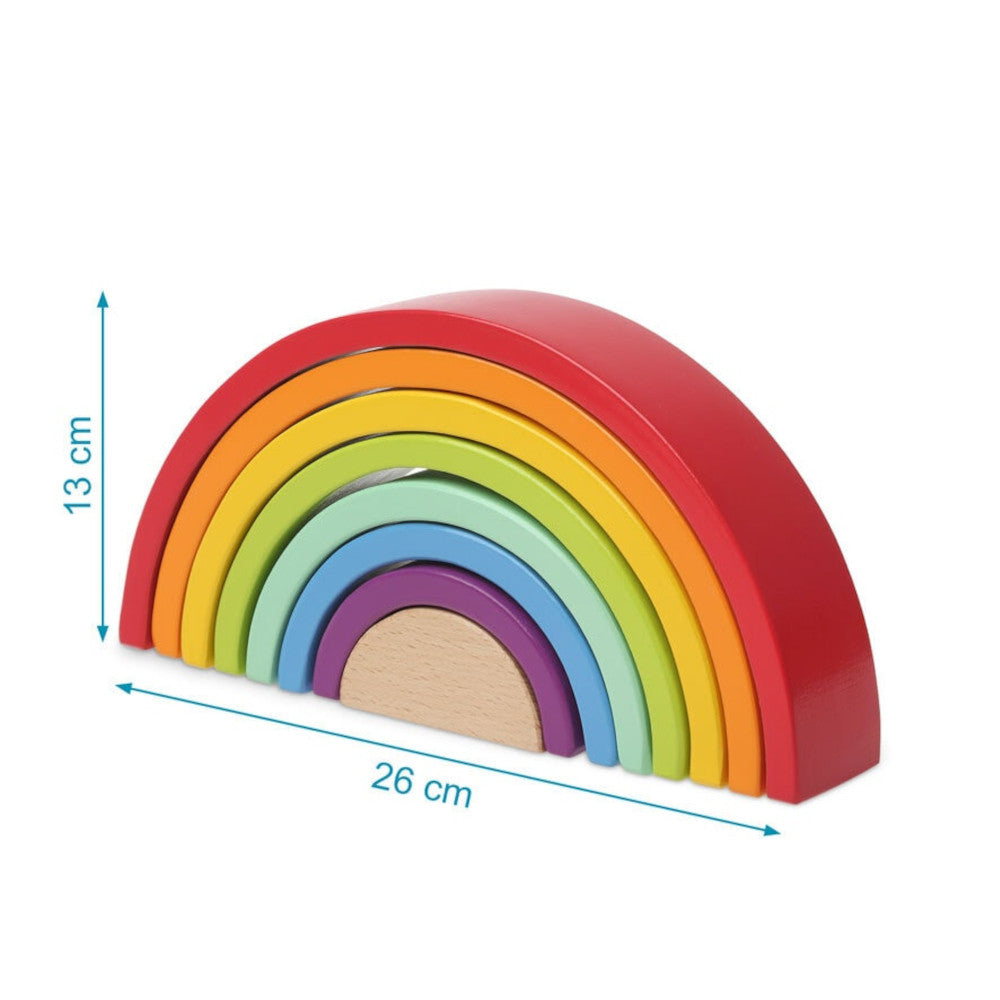 Arcobaleno Impilabile in Legno - Gioco Montessoriano - Kiokids