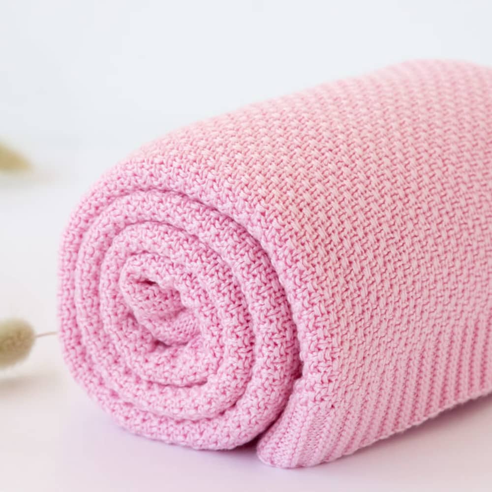 Copertina Neonato Estiva in Bamboo - Rosa