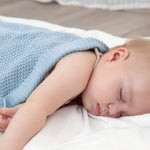 Copertina Neonato Estiva in Bamboo - Blu