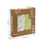 Set 2 Copertina in Mussola di Bamboo Giallo 