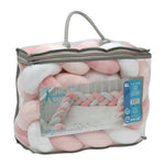 Treccia Paracolpi Lettino - Rosa - Kiokids