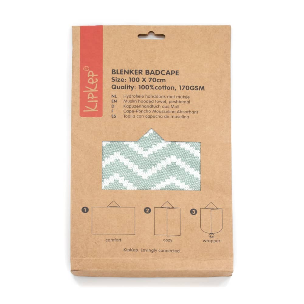 Accappatoio Neonato in Mussola di Cotone - Verde - Kipkep