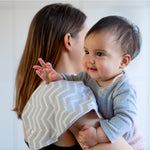 Bavaglino 3 in 1in cotone - panno anti rigurgito neonato - kipkep