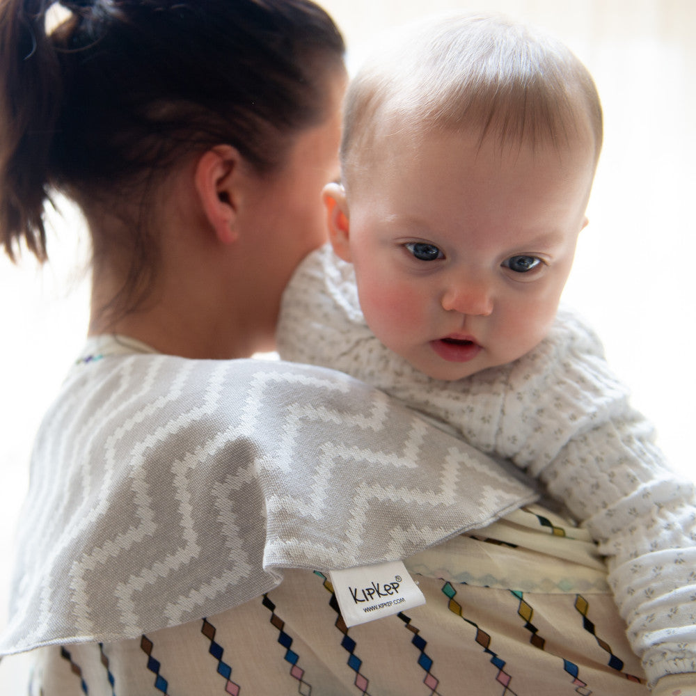 Bavaglino 3 in 1in cotone - panno anti rigurgito neonato - kipkep