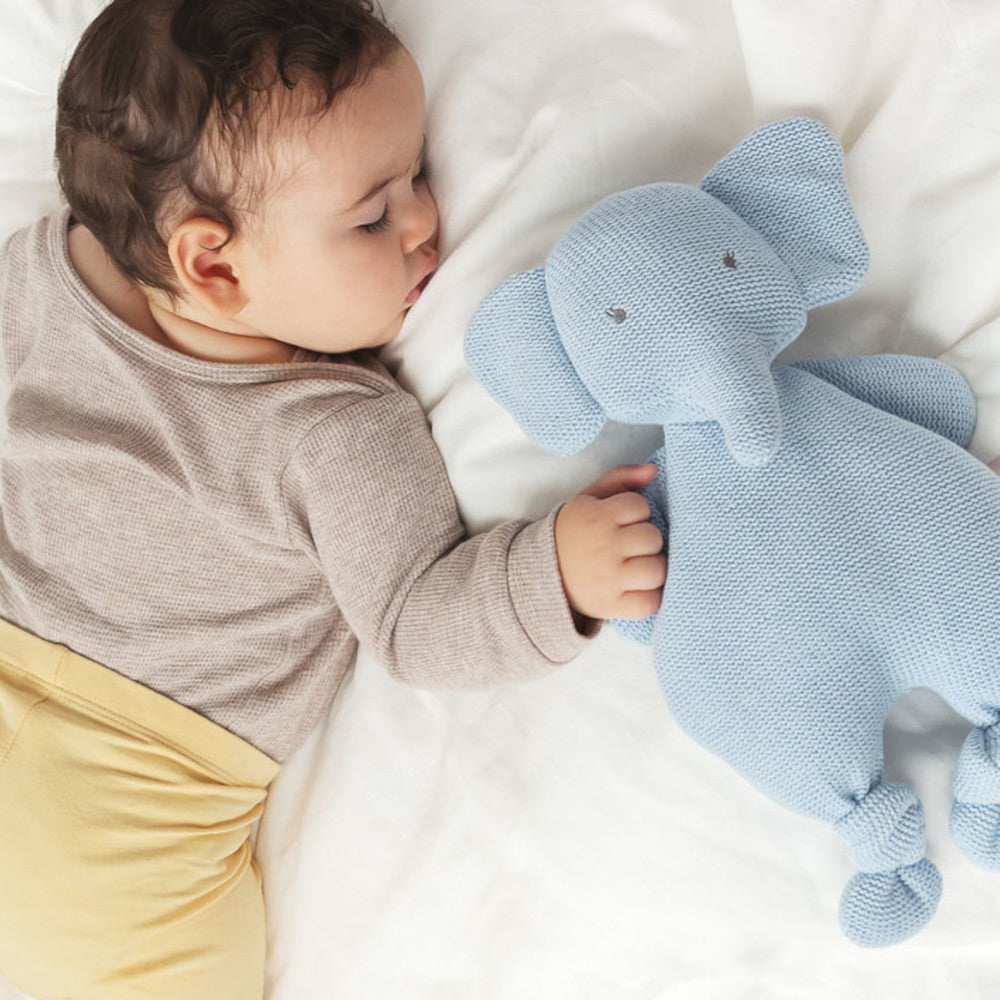 Pupazzo Elefante Celeste in Cotone - Cotton Friends