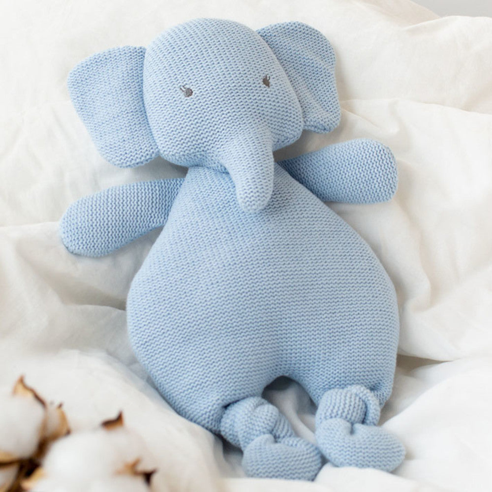 Pupazzo Elefante Celeste in Cotone - Cotton Friends
