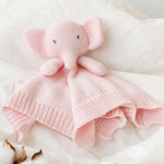 Doudou Neonato Nascita in Cotone Elefante Rosa - Kiokids