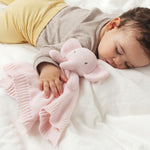 Doudou Neonato Nascita in Cotone Elefante Rosa - Kiokids
