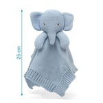 Doudou Neonato Nascita in Cotone Elefante Celeste 25 cm - Kiokids 