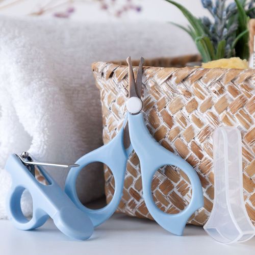 Forbicine Unghie Neonato Punta Tonda - Set Manicure Neonato