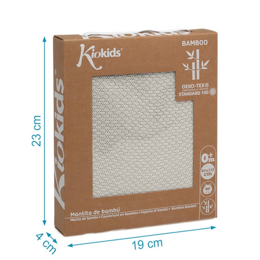 Copertina Neonato Estiva in Bamboo - Grigio