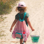 Borsa da spiaggia in rete per bambini - Rosa - Kiokis