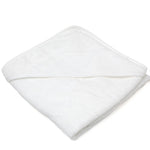 Accappatoio Neonato Asciugamano a Triangolo in Bamboo Bianco
