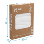 Accappatoio Neonato Asciugamano a Triangolo in Bamboo Bianco