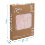 Accappatoio Neonato Asciugamano a Triangolo in Bamboo Rosa