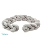 Treccia Paracolpi Lettino - Grigio - Kiokids