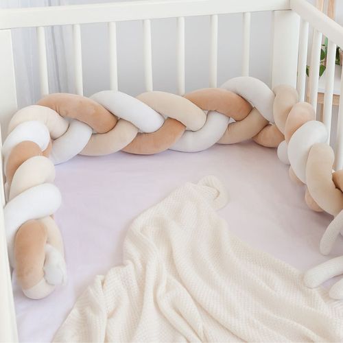 Treccia Paracolpi Lettino - Beige - Kiokids