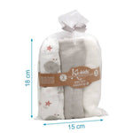 Set 3 copertine in mussola di bamboo - grigio - kiokids