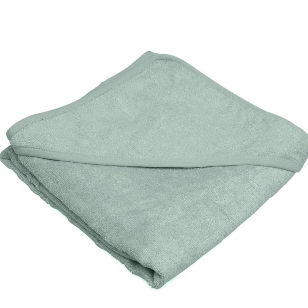 Accappatoio Asciugamano con Cappuccio Neonato in Bamboo Verde