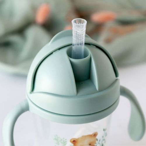 Tazza Apprendimento Bambini - Orsetto - Salvia 6 Mesi +