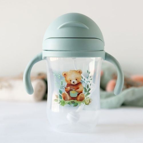 Tazza Apprendimento Bambini - Orsetto - Salvia 6 Mesi +