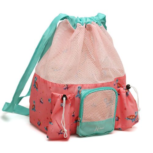Borsa da Spiaggia a Rete per Bambini - Corallo