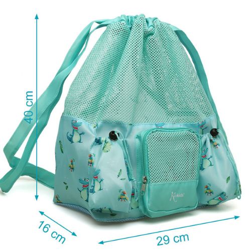 Borsa da Spiaggia a Rete per Bambini - Verde