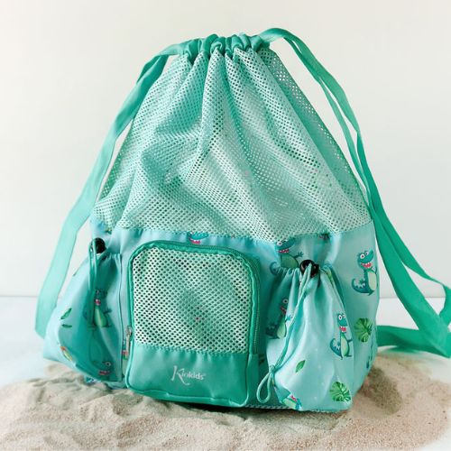 Borsa da Spiaggia a Rete per Bambini - Verde