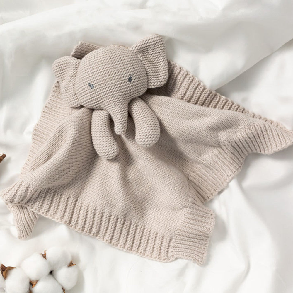 Doudou Neonato Elefante in Cotone Grigio