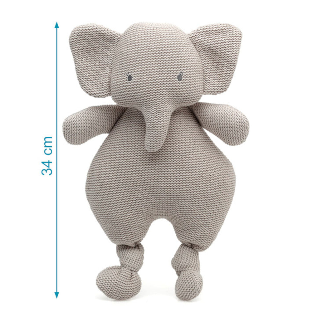 Pupazzo Elefante Grigio in Cotone - Kiokids