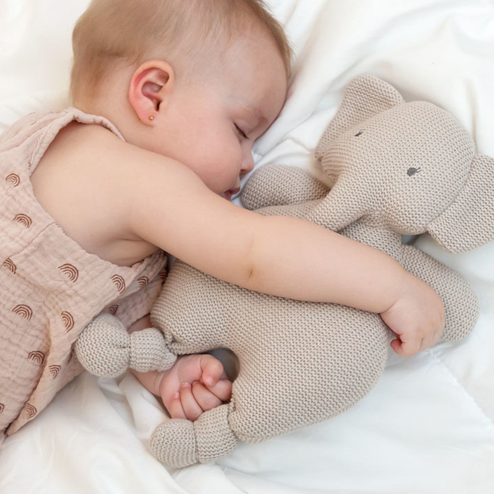 Pupazzo Elefante Grigio in Cotone - Kiokids