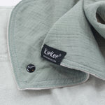 Bavaglino 3 in 1in cotone - panno anti rigurgito neonato - 2 pezzi - kipkep