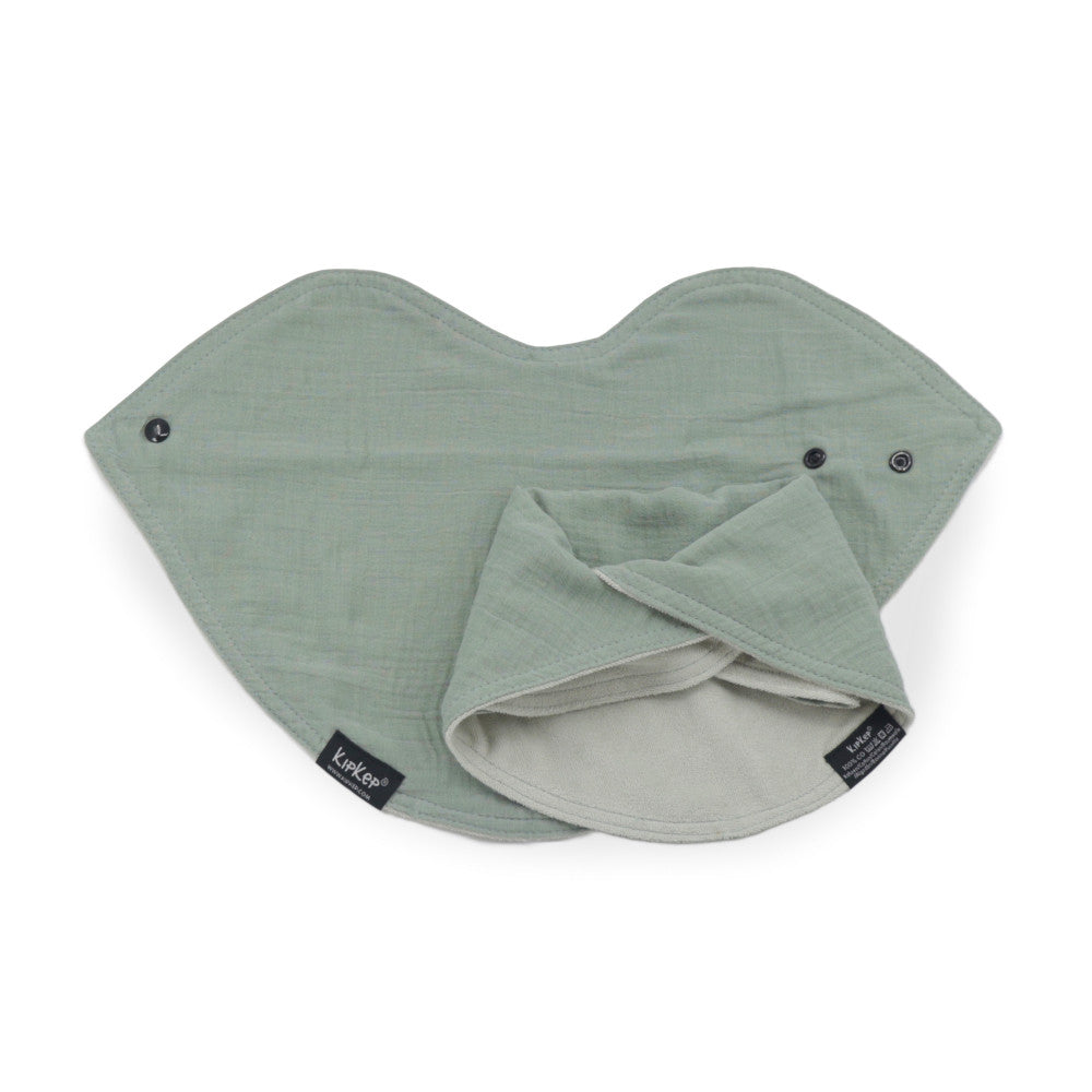 Bavaglino 3 in 1in cotone - panno anti rigurgito neonato - 2 pezzi - kipkep