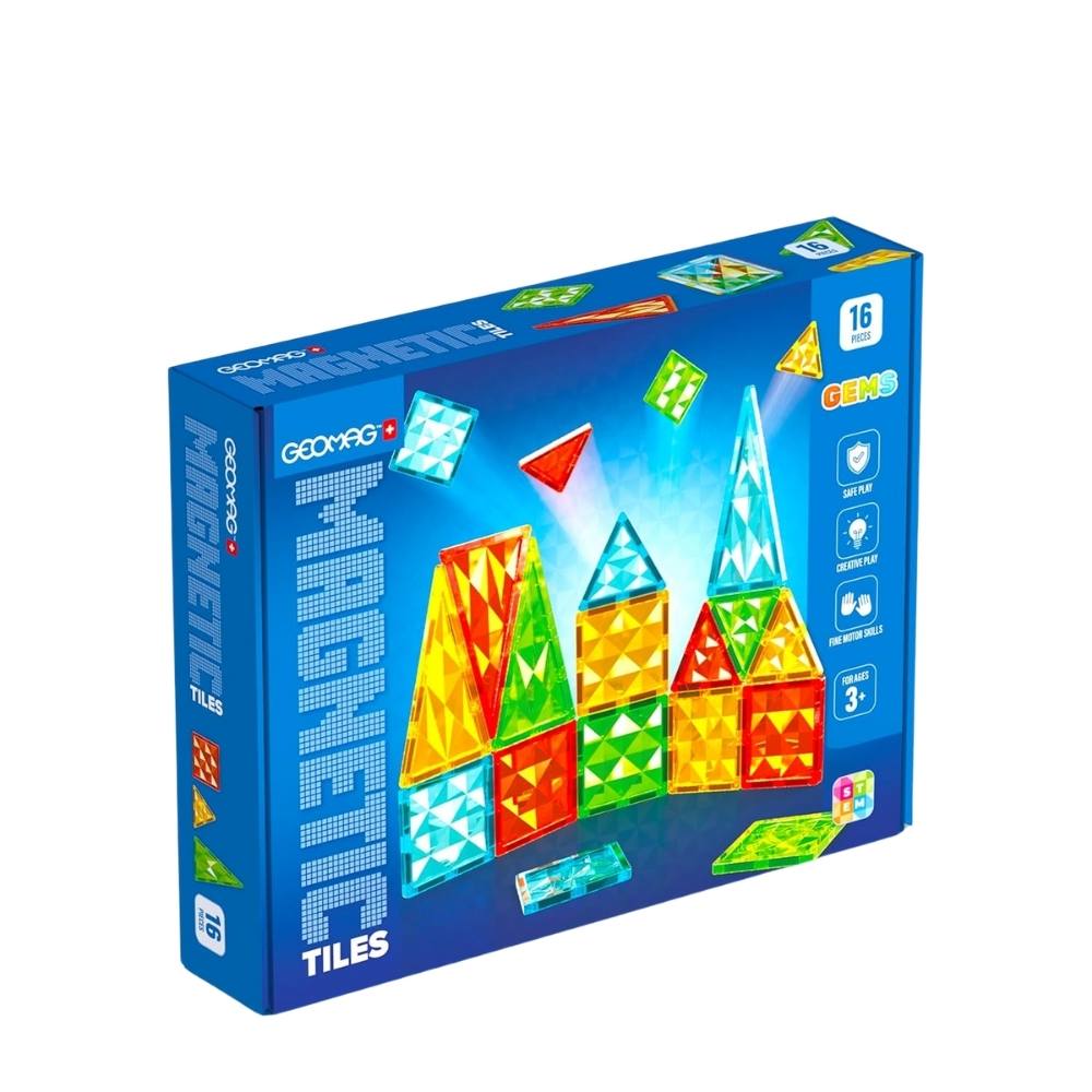 Costruzioni Magnetiche Bambini - Set 16 Pezzi - Geomag