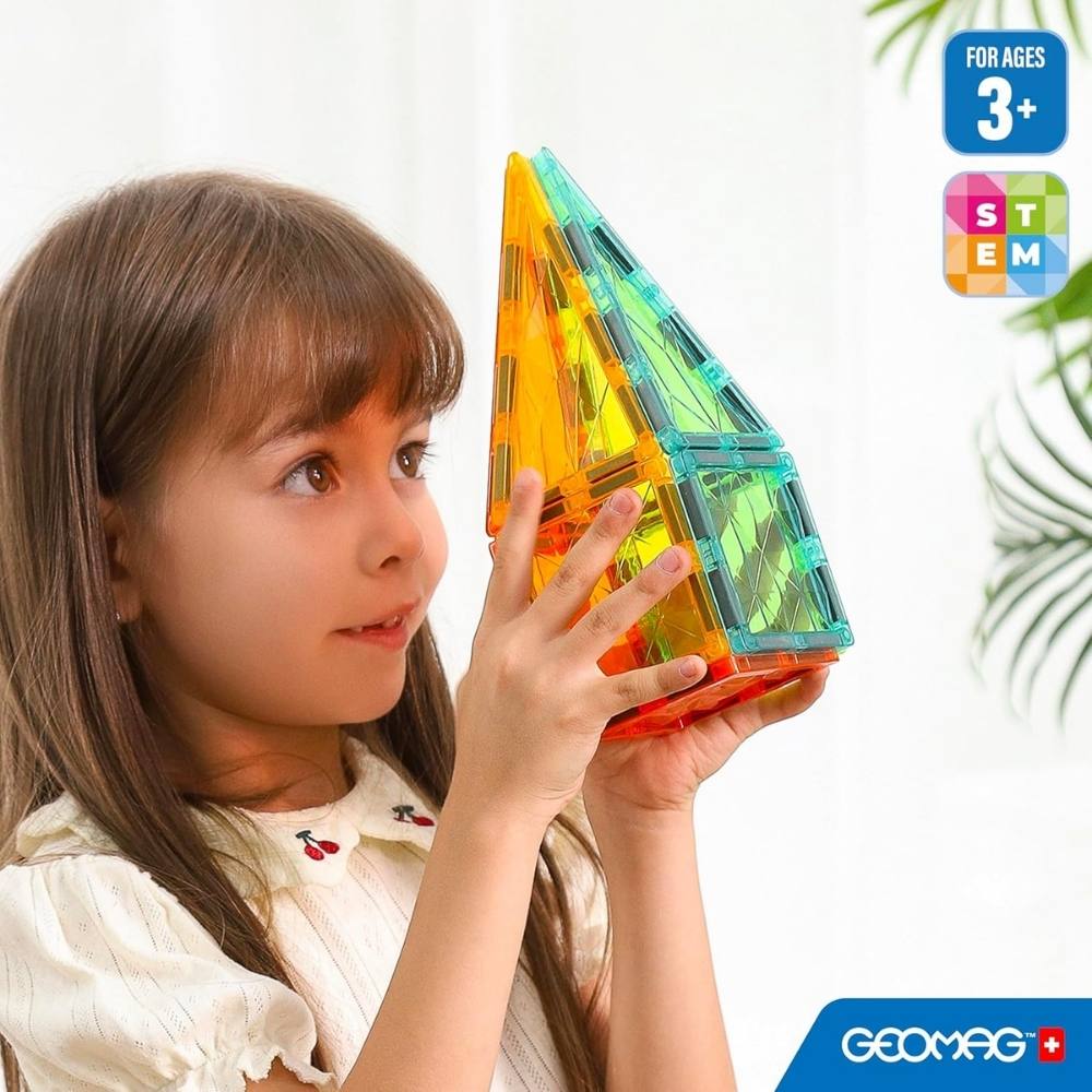 Costruzioni Magnetiche Bambini - Set 16 Pezzi - Geomag