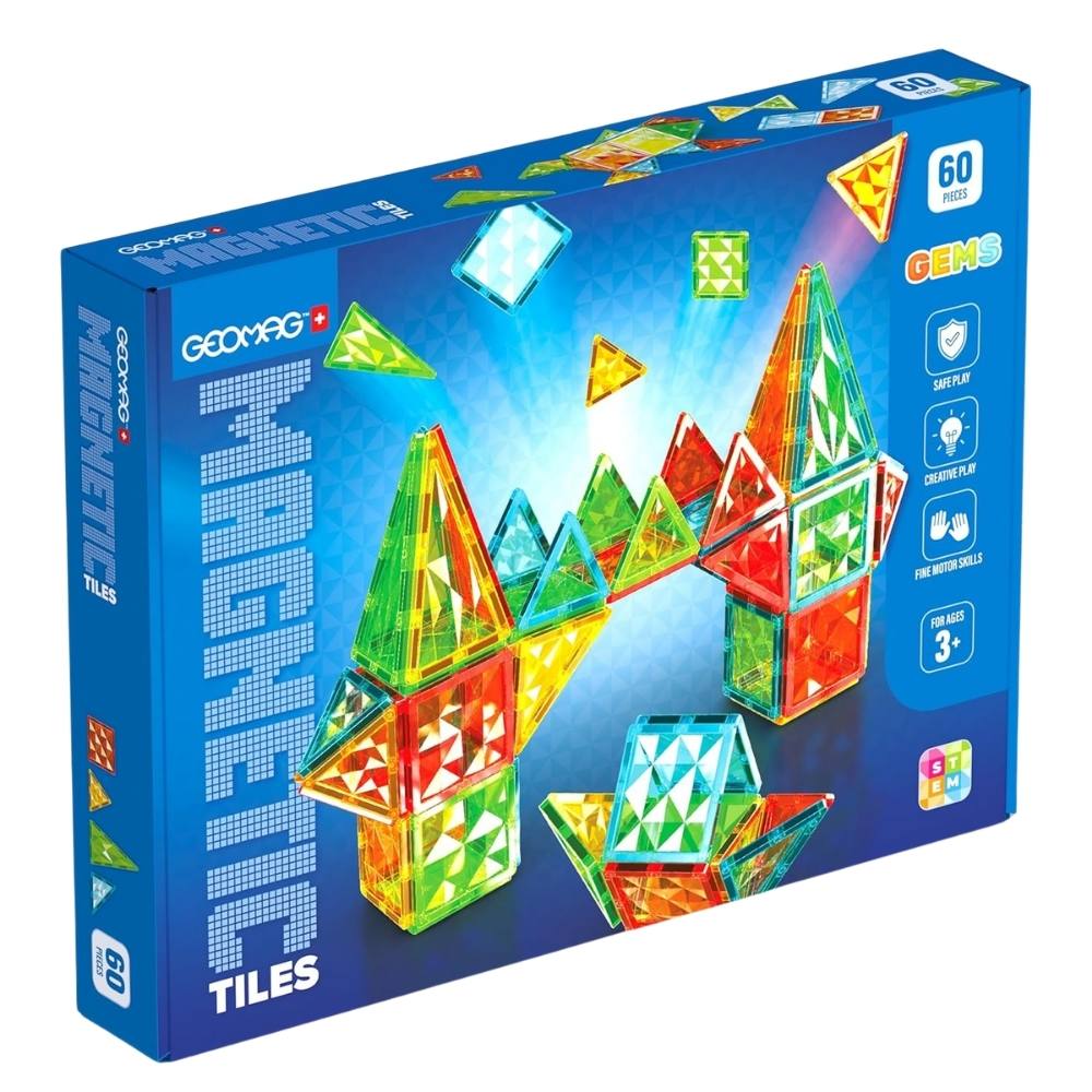 Costruzioni Magnetiche Bambini - Set 60 Pezzi - Geomag