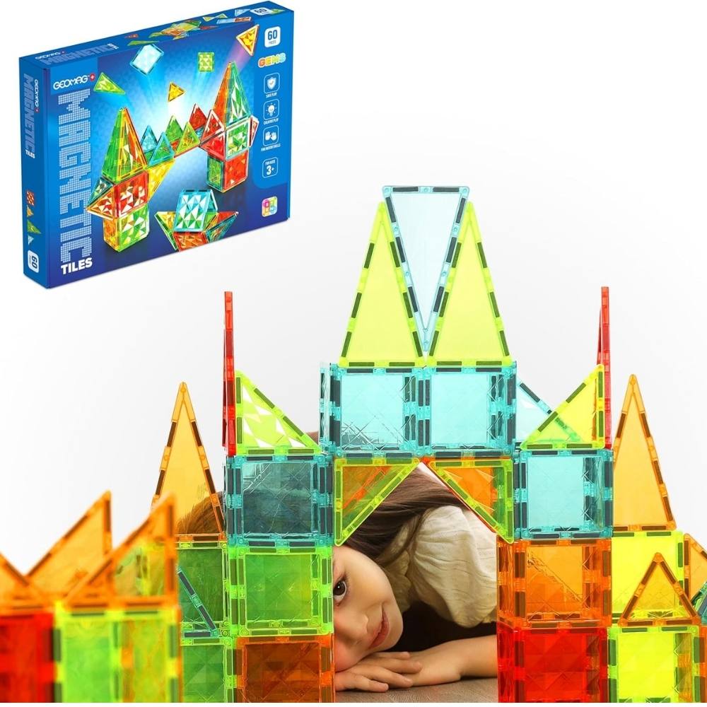 Costruzioni Magnetiche Bambini - Set 60 Pezzi - Geomag