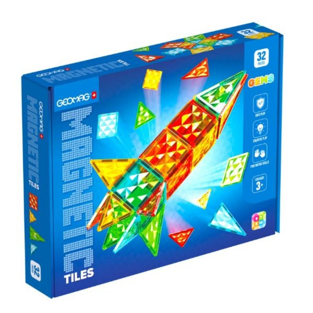 Costruzioni Magnetiche Bambini - Set 32 Pezzi - Geomag