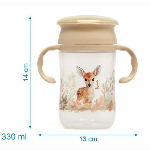 Tazza Apprendimento Bambini - Cervo - Beige 6 Mesi +